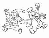 Dibujos Nieve Claus Dibujo Santa Colorear Muñeco Saltando Para Fiestas Desde Guardado sketch template