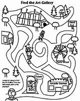 Maze Coloring Mazes Printable Easy Festival Pages Kids Crayola Print Animal Au sketch template