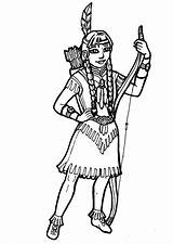 Indian Girl Coloring sketch template
