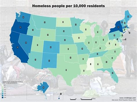 homeless population mapped vivid maps homeless people homeless funny orange