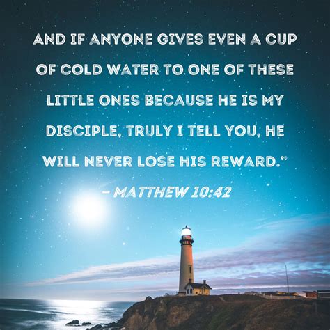 matthew        cup  cold water