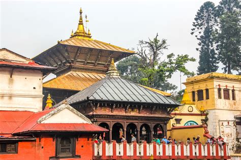 pashupatinath temple kathmandu nepal editorial photography