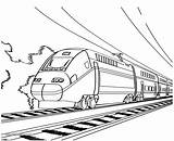 Train Coloring Outline Pages Clipart Bullet Drawing Speed High Colouring Print Modern Toy Cliparts Printable Color Easy Pacific Union Clip sketch template