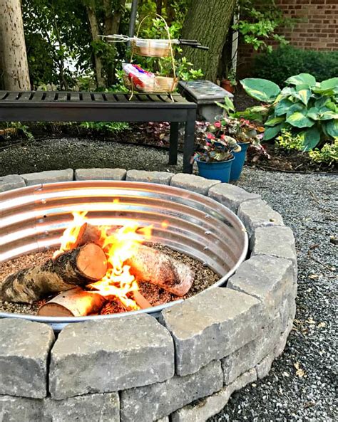 build  backyard fire pit average  inspired