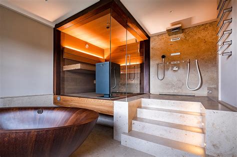 design sauna mit viel glas saunabau  berlin corso