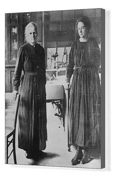 Mme Curie Photographed With Her Daughter 4 April 1925 Box Canvas