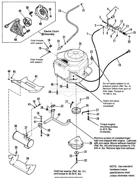 simplicity   hp hydro parts diagram  engine group electric clutch