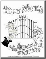 Wonka Willy Charlie Coloring Loompa Oompa Bar Roald Dahl sketch template