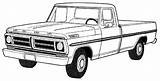 Ford Truck Coloring Pages Pickup Old Trucks Classic Chevy F150 Pick Printable 4x4 Lifted Diesel Choose Board Ups Light sketch template