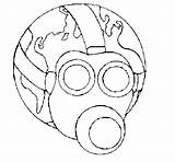 Gas Mask Earth Coloring Pages Getcolorings sketch template