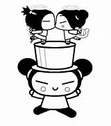 Pucca Coloring Pages Kids Color Books Categories Similar Library Clipart Cartoon sketch template