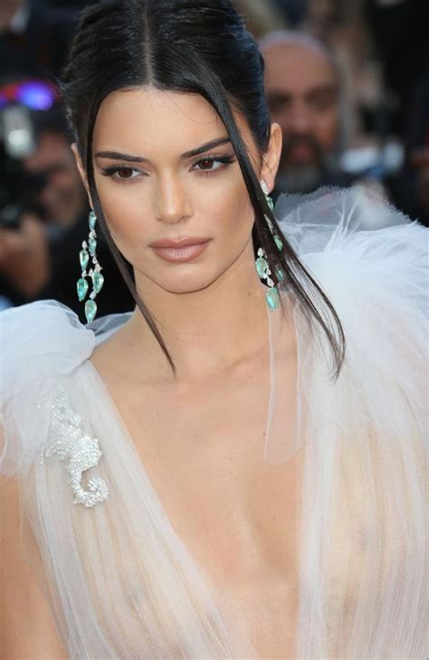 Kendall Jenner In Cannes Model Bares Everything In Sheer Gown