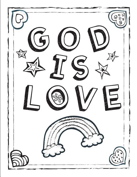 god  love coloring sheet coloring pagesprintables pinterest