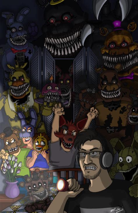 Markiplier Plays Fnaf 4 Five Nights At Freddy S Know Your Meme