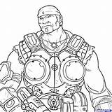 Gears War Coloring Pages Drawings Drawing Marcus Brum Fenix Culture Pop Getdrawings Getcolorings Draw Printable Paintingvalley Popular Color sketch template