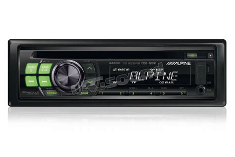alpine cde  illuminazione verde autoradio  din   din autora rg sound store