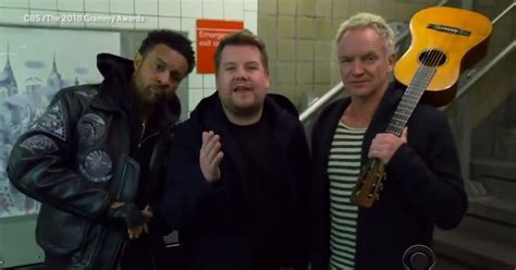 James Corden Teams Up With Sting And Shaggy For Subway Karaoke Metro News