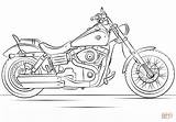 Coloring Harley Davidson Motorcycle Pages Printable Drawing sketch template