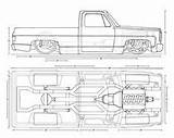 C10 Pickup Dually Blueprints Camioneta Dropped 1985 Coloring Lowered Bagged Camionetas Squarebody Coches Camiones sketch template