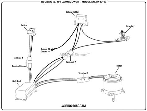 homelite ry    volt lawn mower parts diagram  wiring diagram