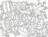 Thanksgiving Coloring Pages Printable Happy Adult Doodle Adults Color Kids Drawing Print Sheets Activity Alley Kitty Hello First Book Colouring sketch template