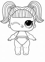 Pages Lol Coloring Rainbow Surprise Doll Lil Raver Disco Winter Suprise Kids Unicorn Dolls Cute sketch template