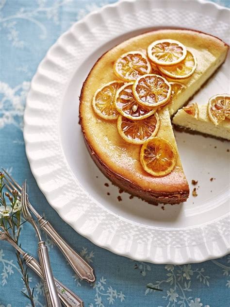 baked lemon cheesecake recipe delicious magazine