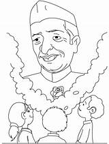 Coloring Nehru Chacha Childrens Pages Kids Jawahar Children Drawing Bestcoloringpages Birthday Choose Board Happy Print sketch template