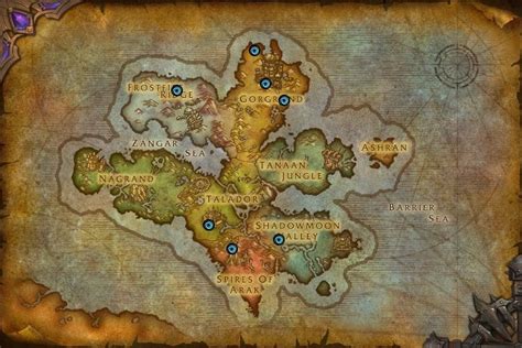 Wow Draenor Dungeons On A Map Quiz By Moai
