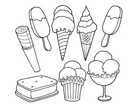 printable ice cream coloring page  kids coloring home