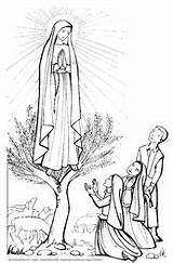 Vierge Sainte Fatima Coloriage Apparitions Coloriages sketch template