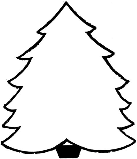 christmas tree coloring page    clipartmag