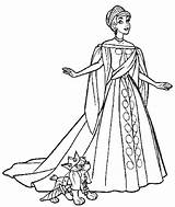 Anastasia Coloring Pages Princess Gown Ball Dog Disney Her Colouring Drawing Dresses Para Kids Dibujos Printable Gowns Girls Beautiful Wedding sketch template