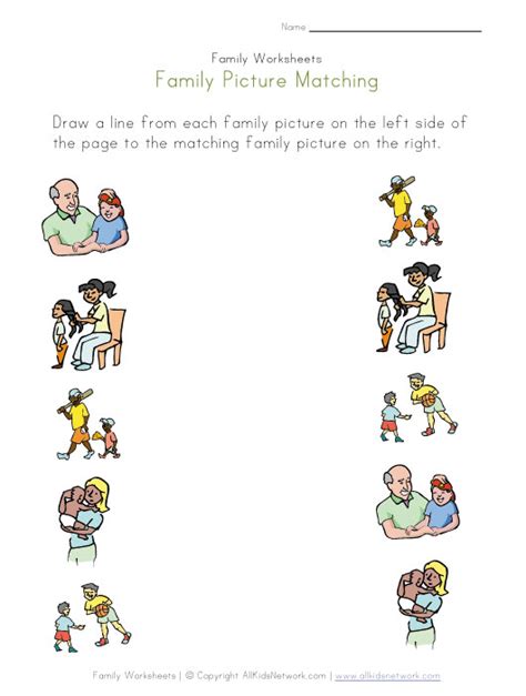family types worksheets family worksheet