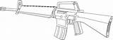 M16 بندقيه رسم I2clipart 63kb Waffen Gewehr Schusswaffen sketch template