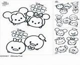 Tsum Coloring Pages Disney Colouring Printable Print Book sketch template