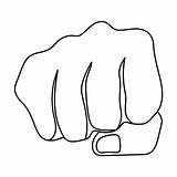 Isolated Fist Bump Outline Icon Background Style sketch template