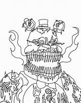 Fnaf Coloring Pages Freddy Five Nights Nightmare Characters Drawings Springtrap Colouring Print Drawing Naf Color Colour Foxy Freddys Printable Getcolorings sketch template