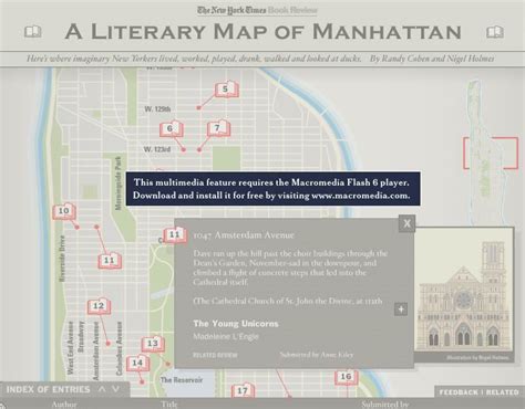 The New York Times Books Interactive Feature A Literary Map Of