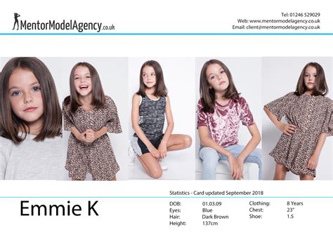 Emmie K Mentor Model Agency Sheffield
