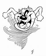 Devil Tasmanian Coloring Looney Tunes Cartoon Pages Drawing Taz Clipart Sketch Drawings Cliparts Baby Bugs Bunny Zombiegoon Tazmanian Clip Deviantart sketch template