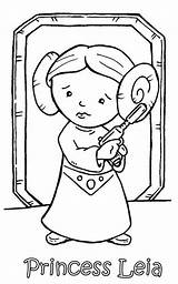 Leia Princess Coloring Pages Chibi Wars Star Kids Fanatic Fans Sheets Doghousemusic sketch template