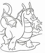 Coloring Dragon Pages Color Print Dragons Kids sketch template