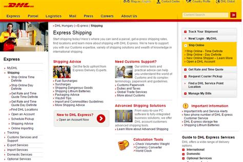 dhl  package step  step guidelines
