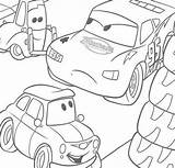 Lightning Mcqueen Cars Disney Pages Guido Coloring Sally Coloringpagesonly sketch template