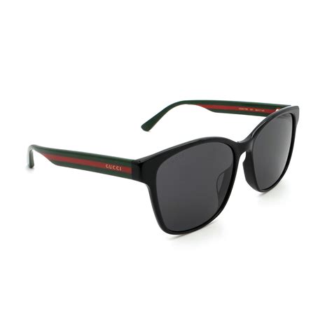 unisex gg0417sk 001 sunglasses shiny black gucci touch of modern