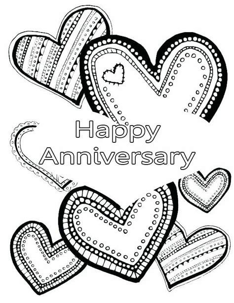 printable happy anniversary coloring pages happy anniversary