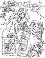 Lady Carmel Mount Coloring Simon Pages Saint St Stock Scapular Brown Gaga Catholic Maria Lima Rose Kids Etsy Mary Angels sketch template