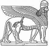 Mesopotamia Mesopotamian Goddesses Sumerian Nergal Dios Crystalinks Anunnaki Shedu Mythical Sumerios Babylon Elfmaidsandoctopi Headed Winged sketch template