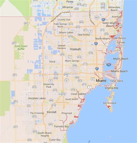All 91 Images Miami Dade County Map With Cities Updated 10 2023